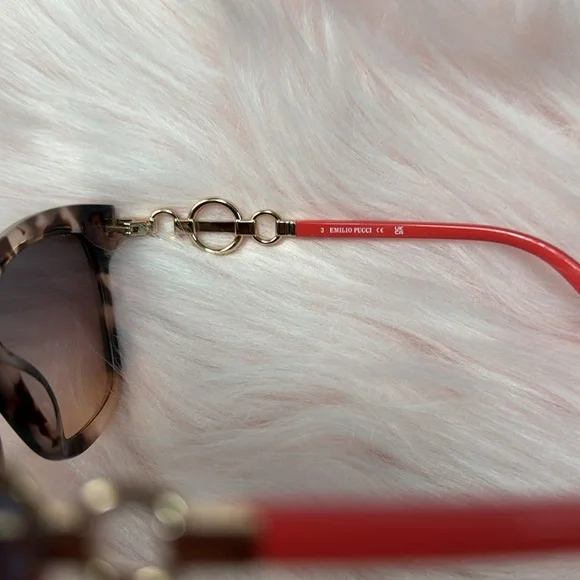 EMILIO PUCCI CAT EYE  WOMENS SUNGLASES NEW - Picture 3 of 5